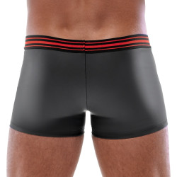 Svenjoyment Boxer avec zip Tillio Noir-Rouge